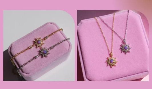Rapunzel Necklace + Earring and Bracelet Kit - 925 sterling silver