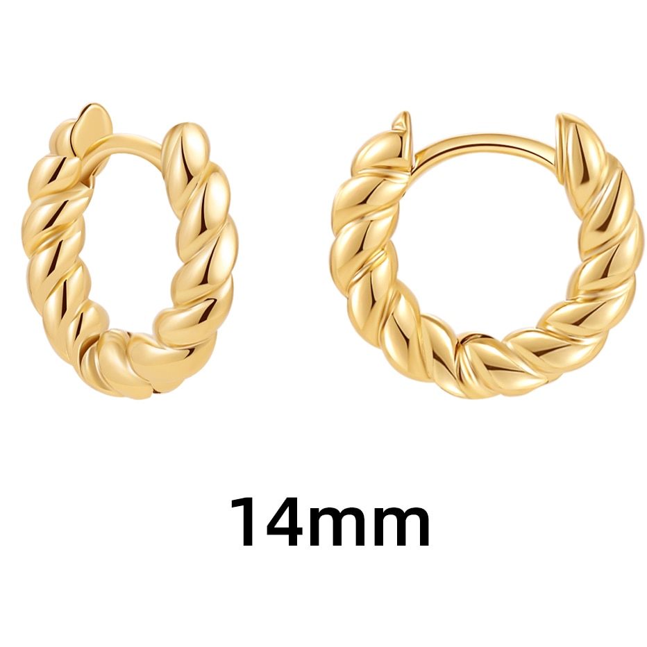 Set of 3 Pairs of Braided Hoop Earrings